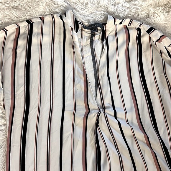 PRIMARK blue and pink stripped Blouse - Picture 2 of 2